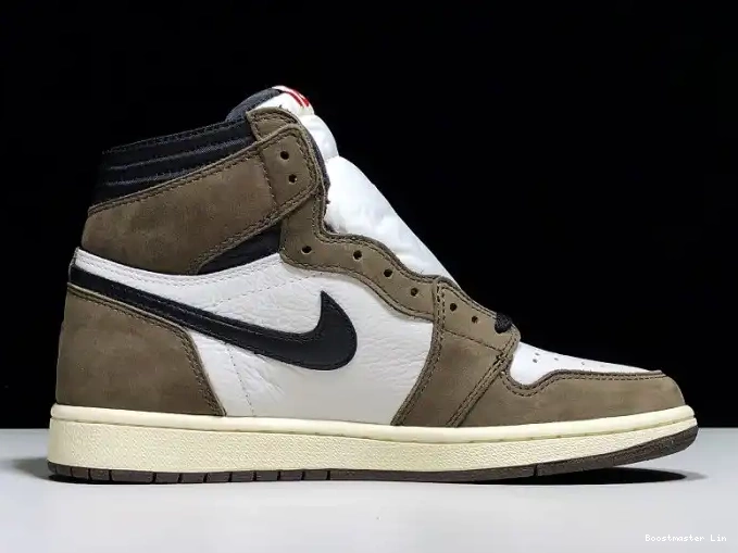 Bmlin shoes OG CD4487 x - Air 100 Scott 1 High Jordan Retro 'Mocha' Travis 0622